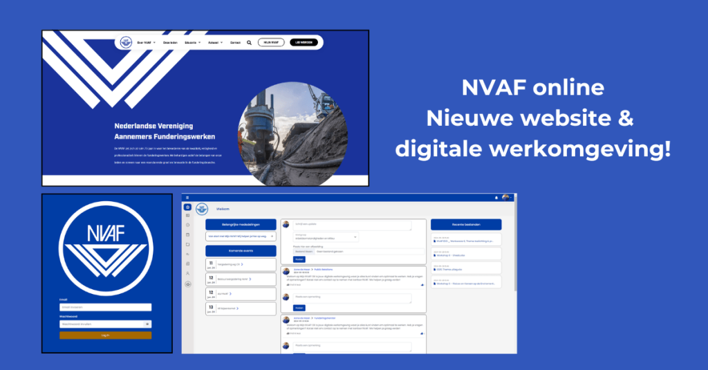 Welkom bij de nieuwe NVAF-website en Mijn-NVAF: Onze Digitale Werkomgeving